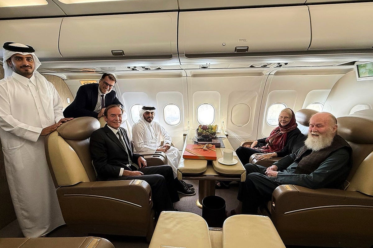 Elderly British couple detained by Taliban for months finally arrive in UK